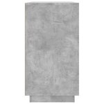vidaXL Buffet gris béton 80x34x75 cm bois d'ingénierie