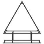 vidaXL Portant de bois chauffage noir 80x25x90 cm