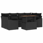 vidaXL Ensemble de salle à manger pour jardin Noir  Marron