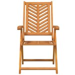 vidaXL Fauteuil inclinable 6 Pièces Marron 57 x 71 x 90cm bois