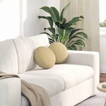 vidaXL Coussins de siège 2 Pièces Vert gris Ø 30 cm