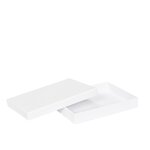 Boîte ultra-plate aimantée luxe blanc mat A5