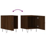 vidaXL Tables de chevet 2Pièces chêne marron 40x40x50cm bois d'ingénierie