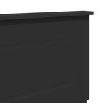vidaXL Tête de lit Chêne noir 150 cm Bois d'ingénierie