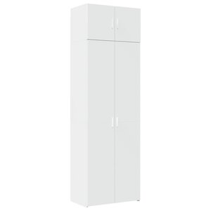 vidaXL Armoire de rangement blanc 70x42 5x225 cm bois d'ingénierie