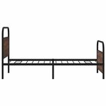 vidaXL Cadre de lit sans matelas 90x190cm chêne marron bois ingénierie