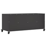 vidaXL Meuble TV noir 100 5x39x43 5 cm acier