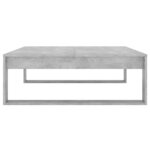 vidaXL Table basse Gris béton 100x100x35 cm Bois d'ingénierie