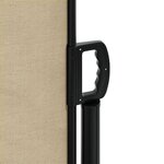 vidaXL Auvent latéral rétractable beige 200x1200 cm