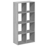 vidaXL Étagère séparatrice de pièce sonoma gris 69 5x29x137 5 cm