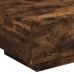vidaXL Table basse chêne fumé 55x55x31 cm bois d'ingénierie