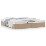 vidaXL Cadre de lit ottoman sans matelas cappuccino 180x200 cm