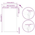 vidaXL Store enrouleur occultant rouge largeur du tissu 105 7 cm