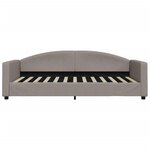 vidaXL Lit de jour avec lit gigogne taupe 100x200 cm tissu