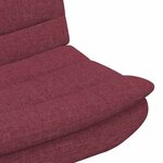 vidaXL Chaise pivotante Rouge bordeaux 63 x 75 x 76 cm tissu