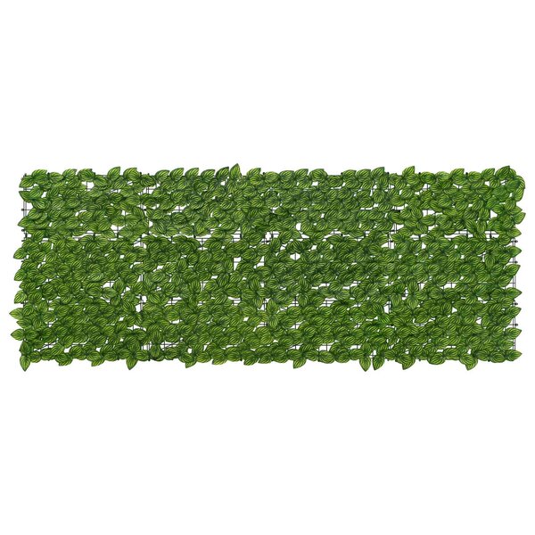 vidaXL Écran de balcon avec feuilles Vert et jaune 200 x 75 cm
