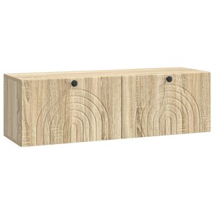 vidaXL Meuble TV mural Chêne Sonoma 98 x 31 x 30 cm Bois d'ingénierie
