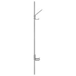 vidaXL Porte-manteau mural avec stockage Sonoma gris 20 x 1.5 x 100 cm