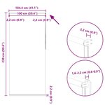 Store enrouleur occultant 100 x 230 cm blanc