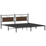 vidaXL Cadre de lit sans matelas chêne marron 193x201 cm