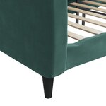 vidaXL Lit de repos vert foncé 100x200 cm velours