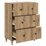vidaXL Armoire à tiroirs 66 x 34 5 x 90 cm Bois d'ingénierie