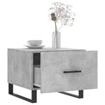 vidaXL Tables basses 2 Pièces gris béton 50x50x40 cm bois d'ingénierie