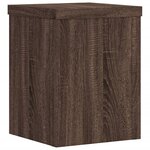 vidaXL Supports pour plantes 2 Pièces chêne marron bois d'ingénierie