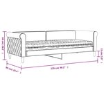 vidaXL Lit de jour avec matelas noir 80x200 cm velours