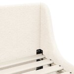 vidaXL Cadre de lit pour enfants avec tête de lit Crème 90 x 200 cm