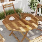 vidaXL Dessus de table 90x90x2 5 cm octogonal bois de teck massif