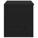 Coffre de rangement vidaXL Noir Chêne 84x42x46 cm en bois d'ingénierie
