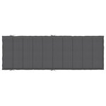 vidaXL Coussin de chaise longue anthracite mélangé 186x58x3 cm tissu