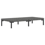 vidaXL Salon de jardin 8 Pièces avec coussins Résine tressée Gris foncé