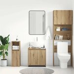 vidaXL Armoire lavabo de salle de bain chêne artisanal 60x33x60 cm