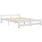vidaXL Cadre de lit sans matelas blanc bois massif de pin 180x200 cm