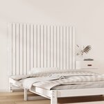 vidaXL Tête de lit murale Blanc 127 5x3x90 cm Bois massif de pin