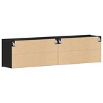 vidaXL Meubles TV 2 pièces Chêne noir 160 x 30 x 41 cm Bois d'ingénierie