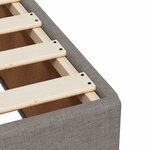 vidaXL Cadre de lit Taupe 90x190 cm Tissu