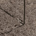 vidaXL Tapis ISTAN à poils longs aspect brillant gris Ø 80 cm