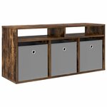 vidaXL Basboard avec tiroir Chêne fumé 102 x 32 x 48 5 cm