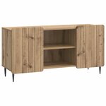 vidaXL Meuble TV Chêne artisanal 102 x 34 5 x 52 cm Bois d'ingénierie