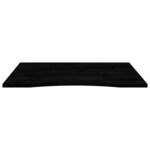 vidaXL Dessus de bureau marron foncé bois chêne massif rectangulaire