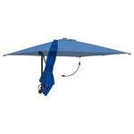 vidaXL Parasol de jardin Azur 248.5 x 247.5 x 160 cm tissu