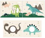 Rideau pour lit en hauteur en 4 parties Dinos