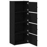 vidaXL Bibliothèque chêne noir 40x24x102 cm bois d'ingénierie