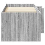 vidaXL Cadre de Lit Élevé pour Enfants 2 Pièces Sonoma gris 90 x 200 cm