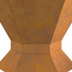 vidaXL Braise Marron 50 x 50 x 40 cm Acier résistant aux intempéries