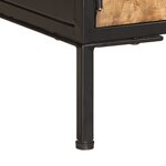 vidaXL Meuble TV 110x35x40 cm bois massif de manguier brut