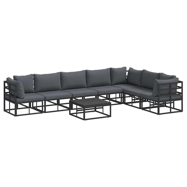 vidaXL Ensemble de canapé de jardin avec coussin 8 Pièces